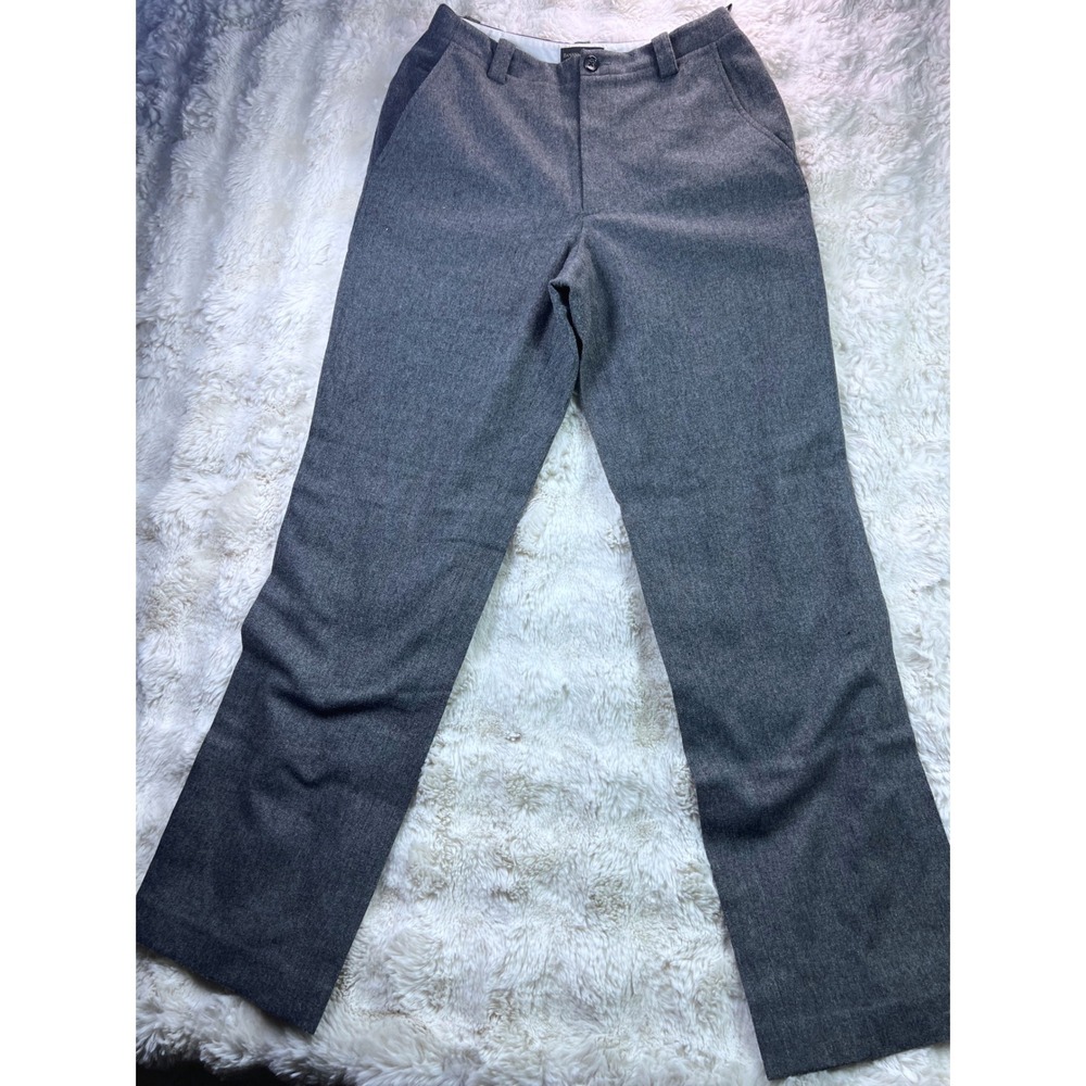 Banana Republic Stretch Gray Wool Blend Straight Leg Dress Pants Sz 6   A39
